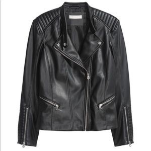 Black Leather Biker Jacket